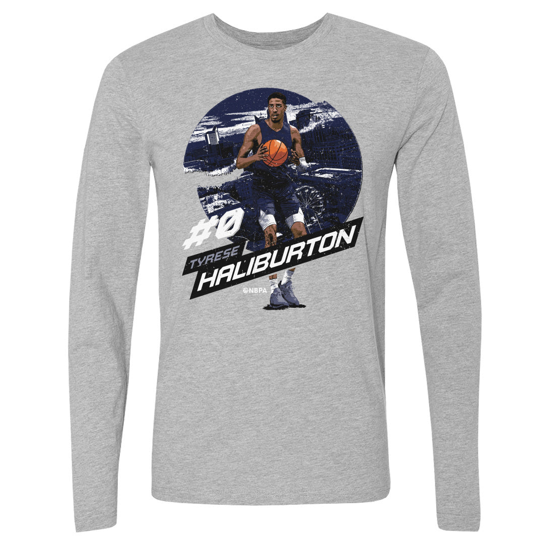 Tyrese Haliburton Men's Long Sleeve T-Shirt | 500 LEVEL