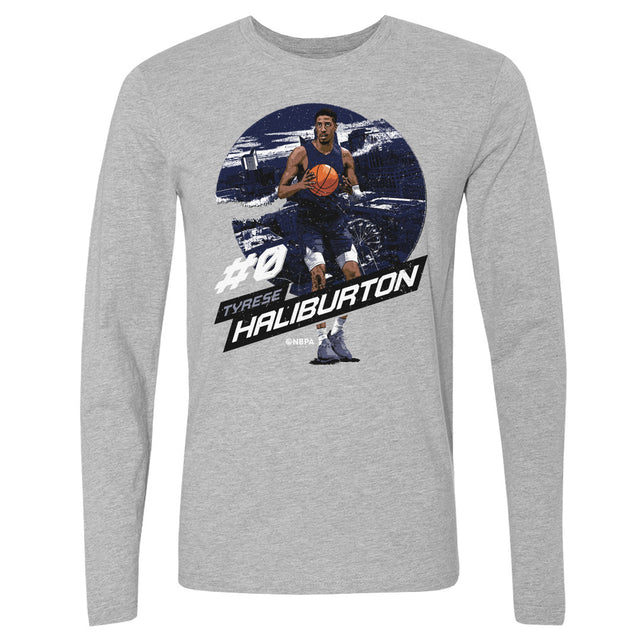 Tyrese Haliburton Men's Long Sleeve T-Shirt | 500 LEVEL