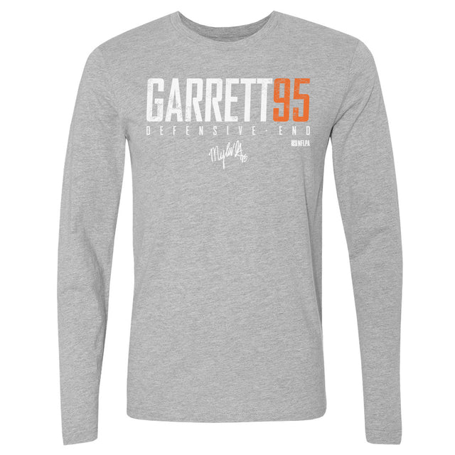 Myles Garrett Men's Long Sleeve T-Shirt | 500 LEVEL