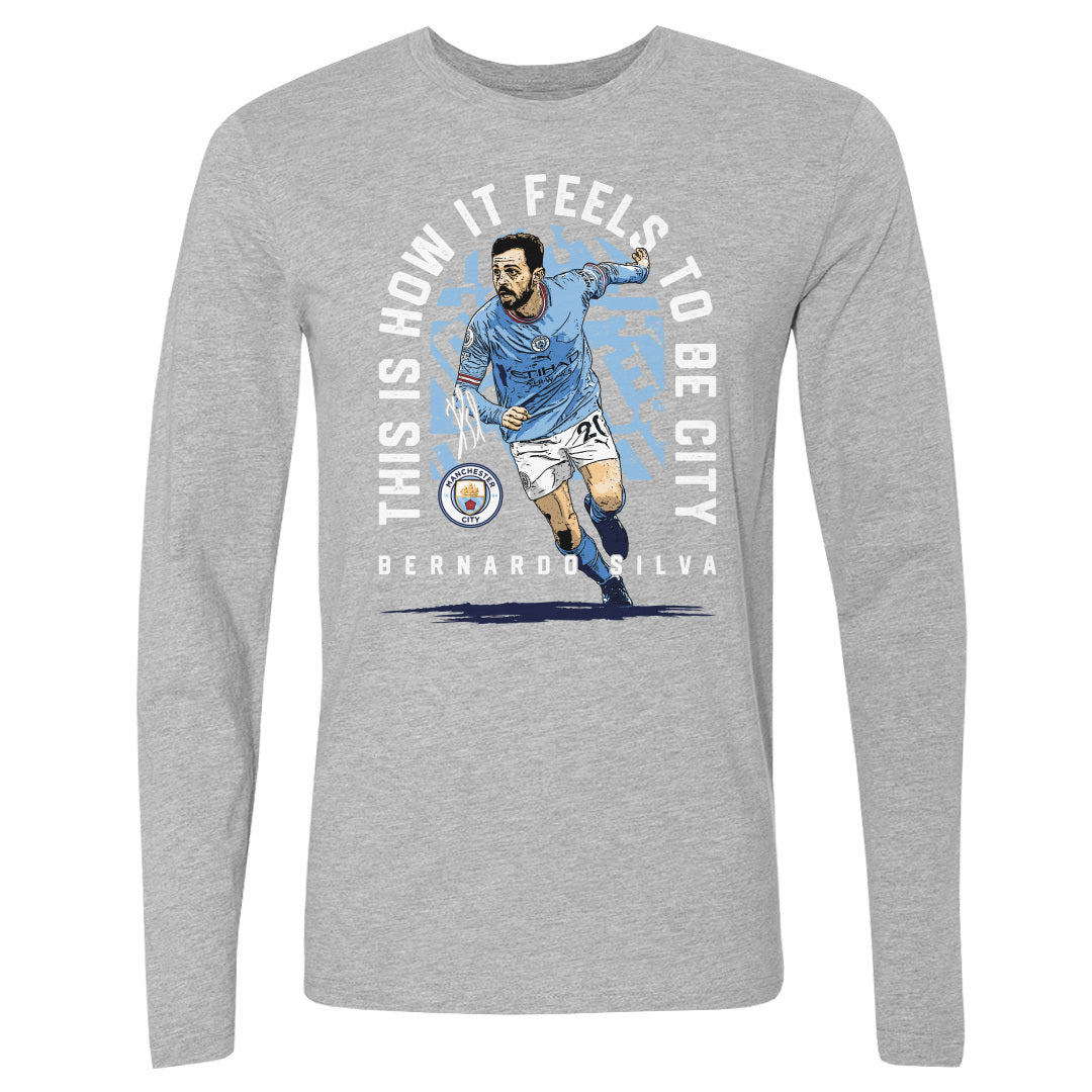 Bernardo Silva Men's Long Sleeve T-Shirt | 500 LEVEL