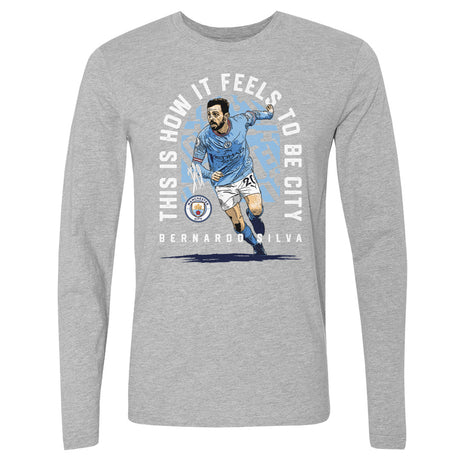 Bernardo Silva Men's Long Sleeve T-Shirt | 500 LEVEL