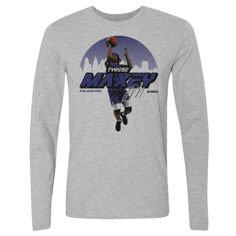 Tyrese Maxey Men's Long Sleeve T-Shirt | 500 LEVEL