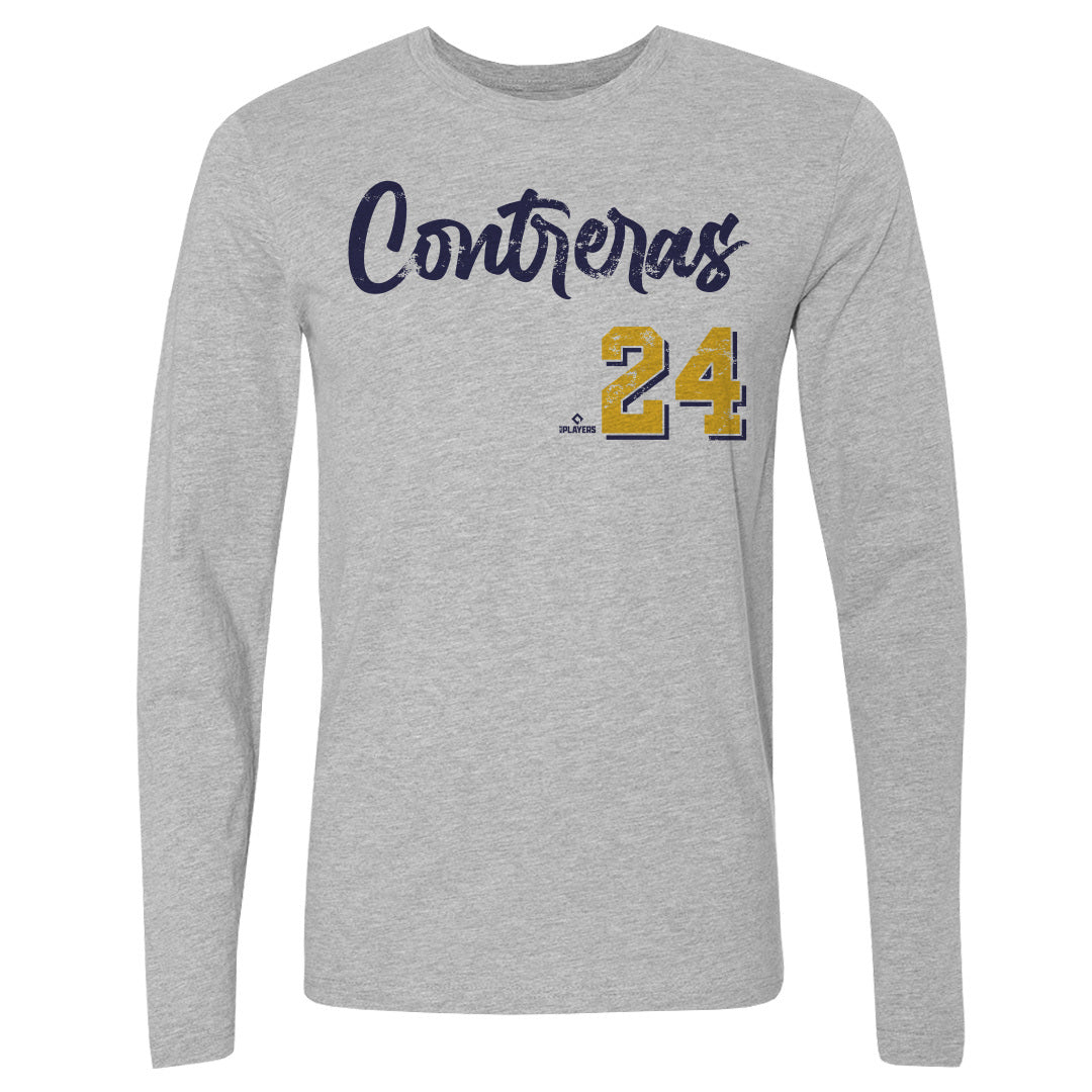 William Contreras Men&#39;s Long Sleeve T-Shirt | 500 LEVEL