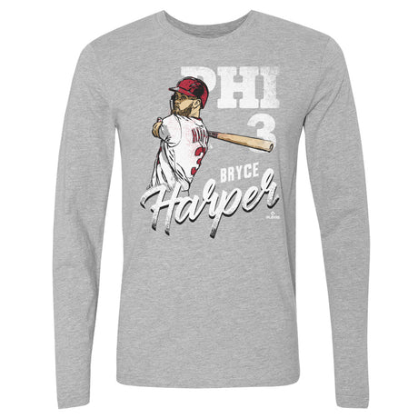 Bryce Harper Men's Long Sleeve T-Shirt | 500 LEVEL