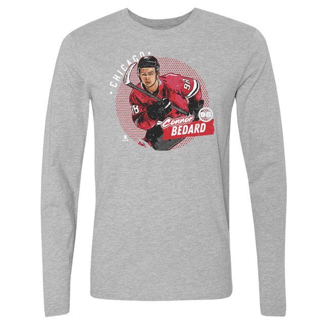Connor Bedard Men's Long Sleeve T-Shirt | 500 LEVEL