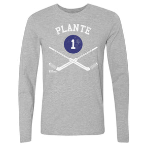 Jacques Plante Men's Long Sleeve T-Shirt | 500 LEVEL