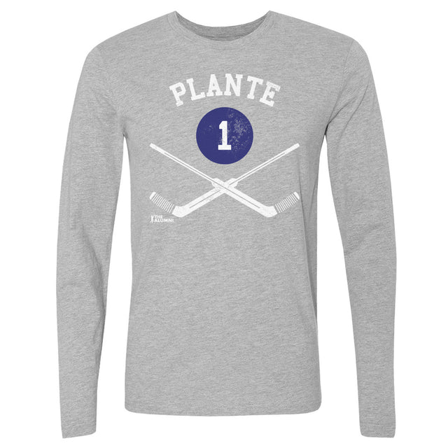 Jacques Plante Men's Long Sleeve T-Shirt | 500 LEVEL
