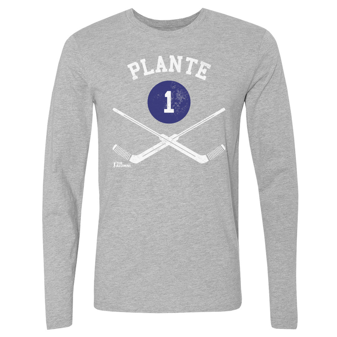 Jacques Plante Men&#39;s Long Sleeve T-Shirt | 500 LEVEL