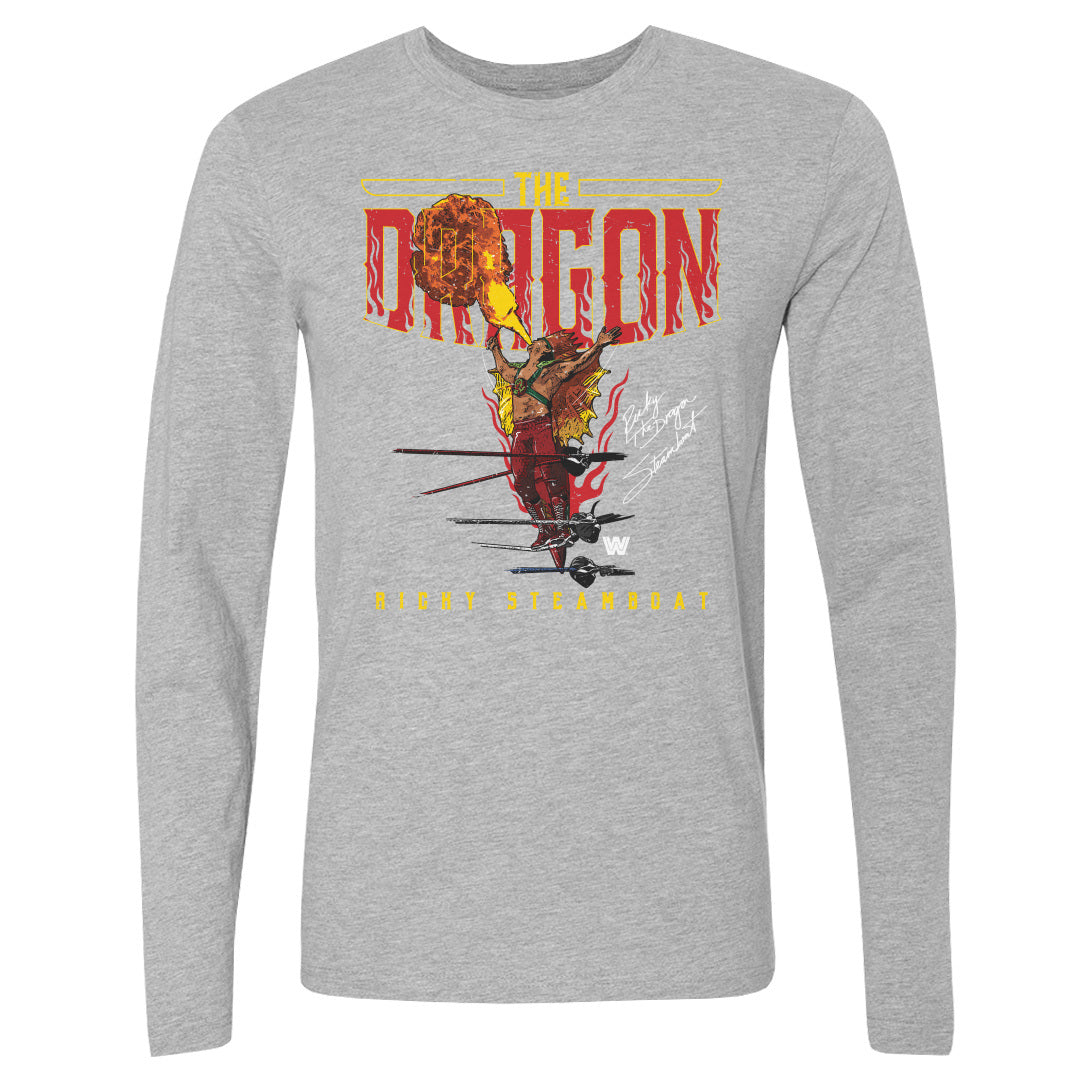 Ricky The Dragon Steamboat Men&#39;s Long Sleeve T-Shirt | 500 LEVEL