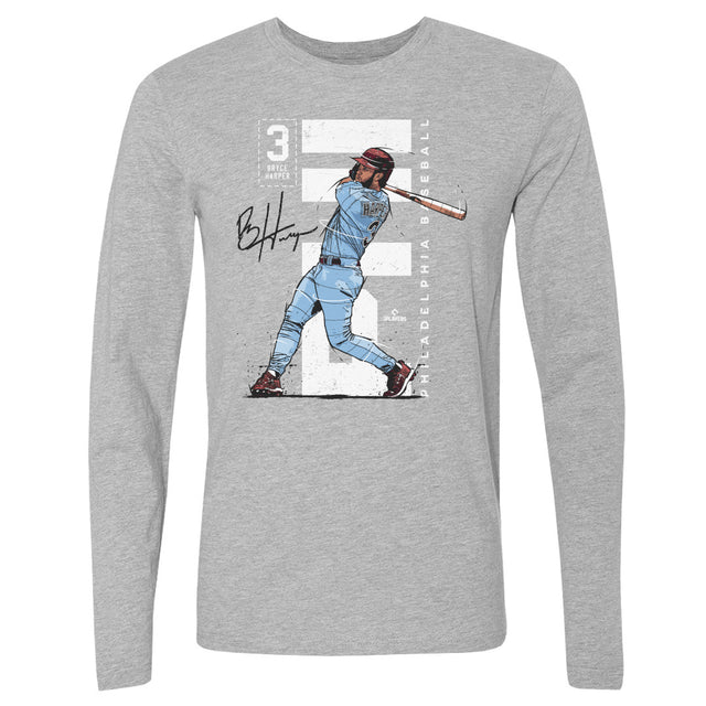 Bryce Harper Men's Long Sleeve T-Shirt | 500 LEVEL
