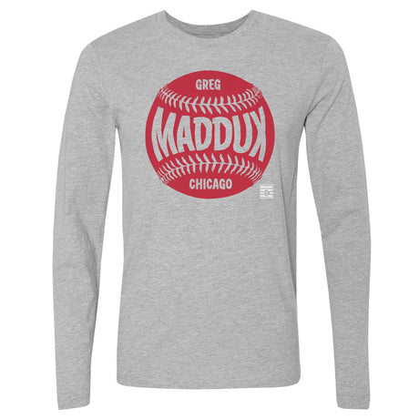 Greg Maddux Men's Long Sleeve T-Shirt | 500 LEVEL