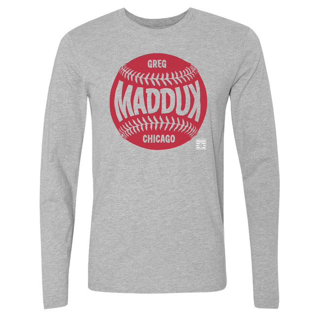 Greg Maddux Men's Long Sleeve T-Shirt | 500 LEVEL