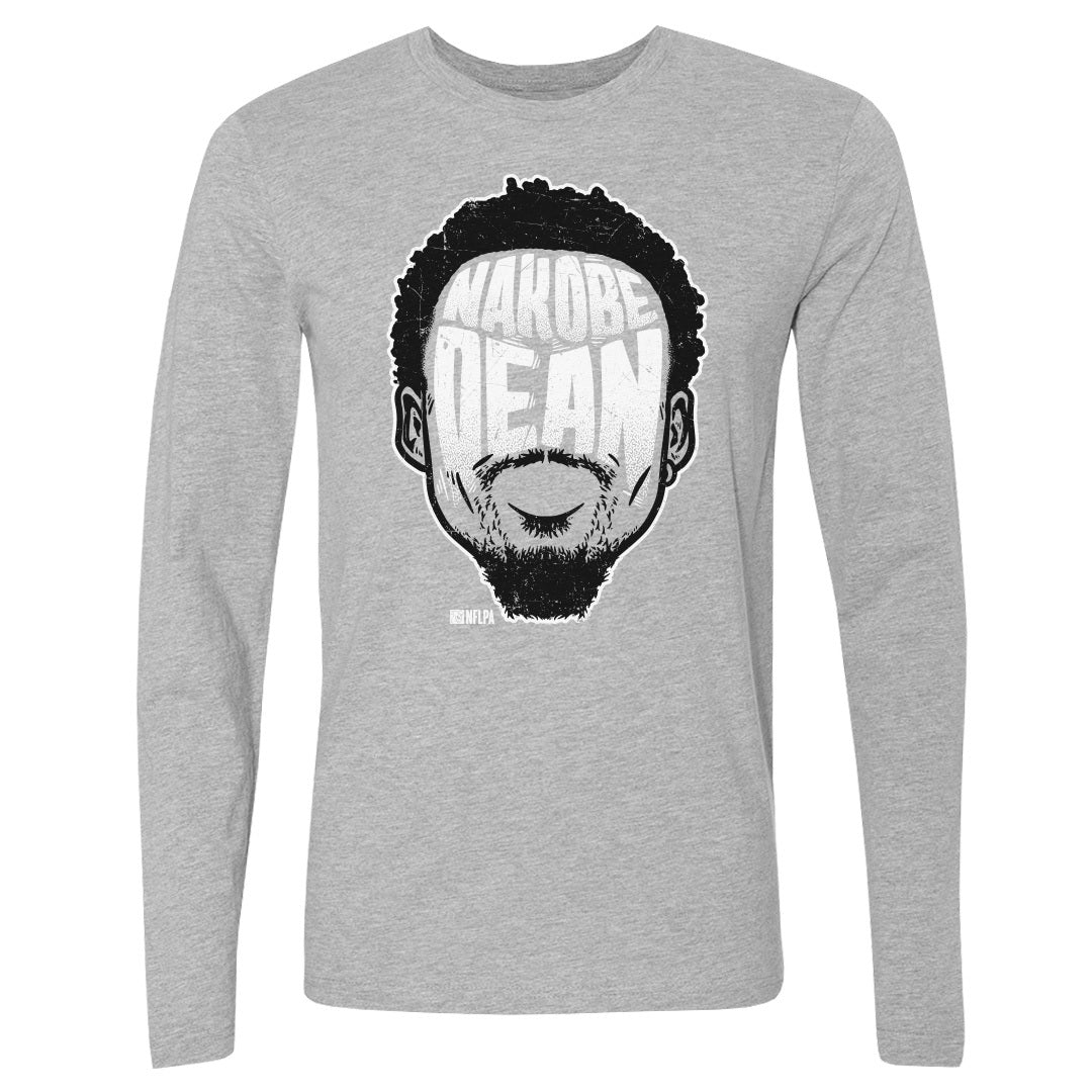Nakobe Dean Men's Long Sleeve T-Shirt | 500 LEVEL