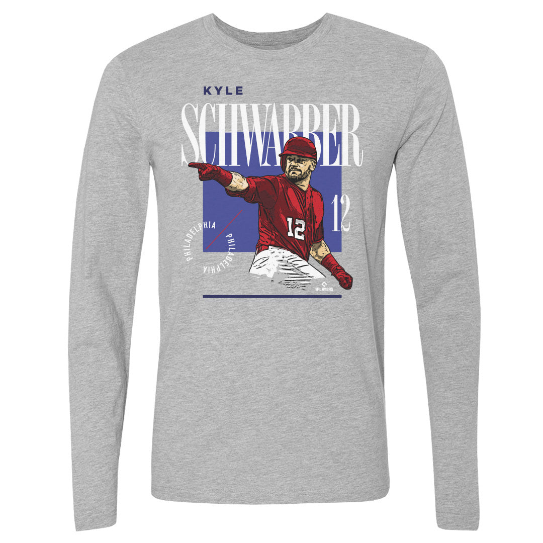 Kyle Schwarber Men's Long Sleeve T-Shirt | 500 LEVEL