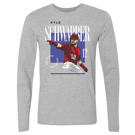 Kyle Schwarber Men's Long Sleeve T-Shirt | 500 LEVEL