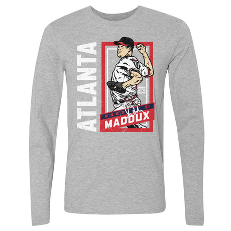 Greg Maddux Men's Long Sleeve T-Shirt | 500 LEVEL