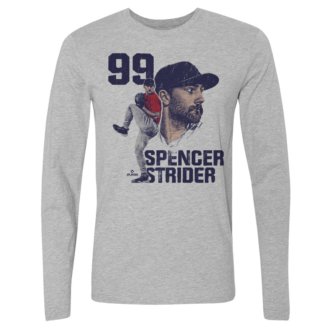 Spencer Strider Men&#39;s Long Sleeve T-Shirt | 500 LEVEL