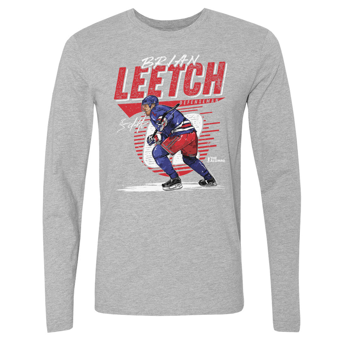 Brian Leetch Men's Long Sleeve T-Shirt | 500 LEVEL