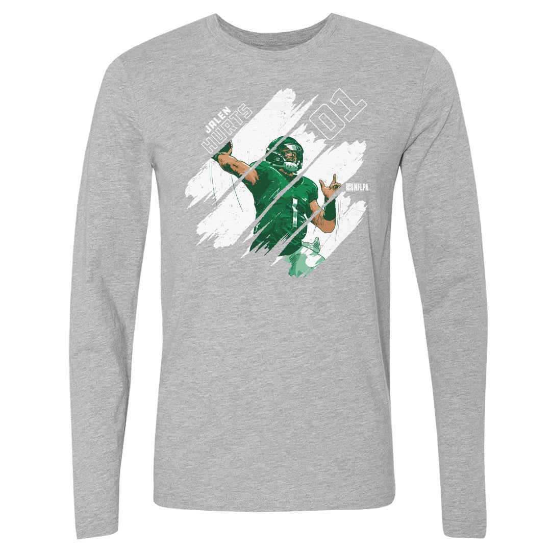 Jalen Hurts Men's Long Sleeve T-Shirt | 500 LEVEL