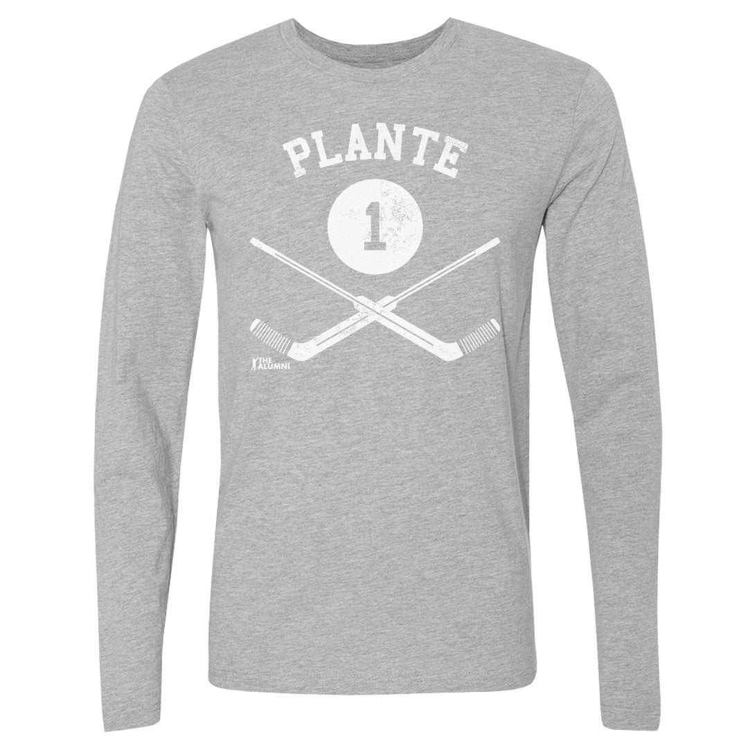 Jacques Plante Men&#39;s Long Sleeve T-Shirt | 500 LEVEL