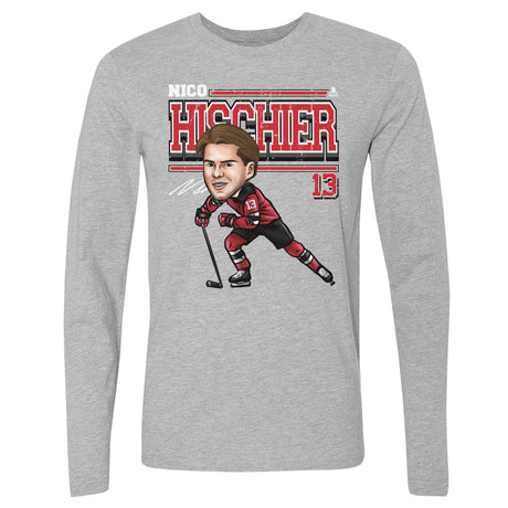 Nico Hischier Men's Long Sleeve T-Shirt | 500 LEVEL