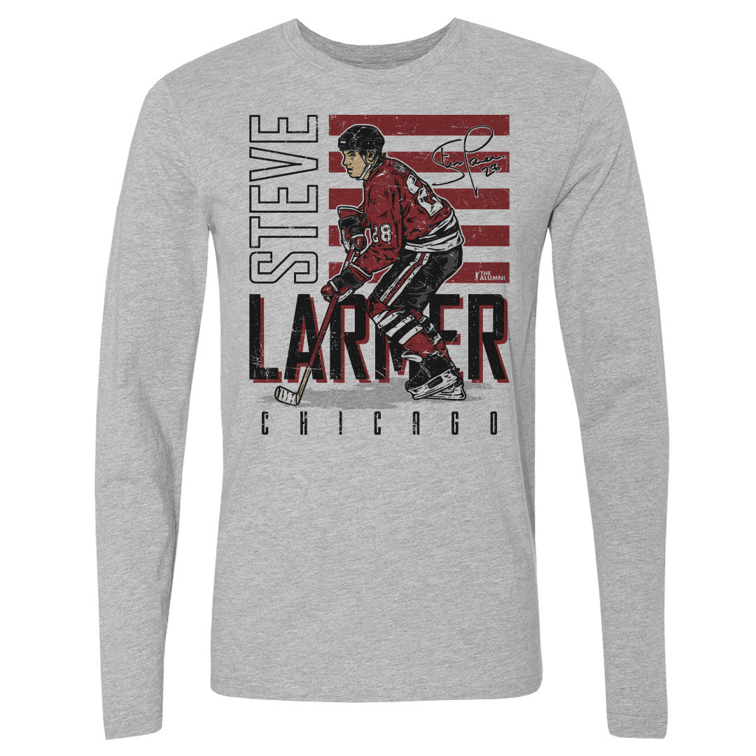 Steve Larmer Men's Long Sleeve T-Shirt | 500 LEVEL