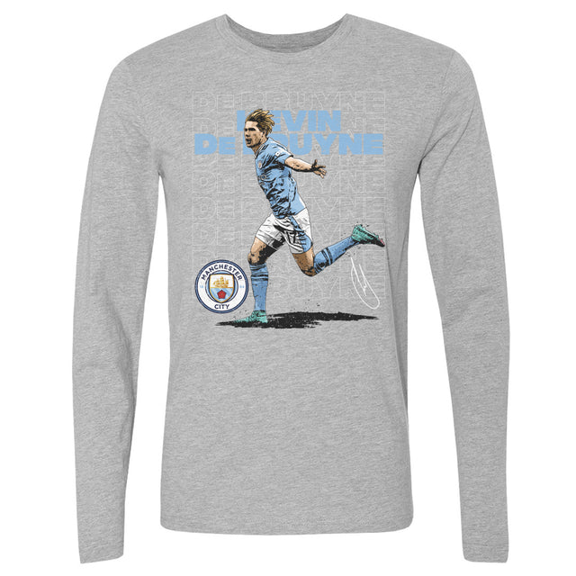 Kevin De Bruyne Men's Long Sleeve T-Shirt | 500 LEVEL