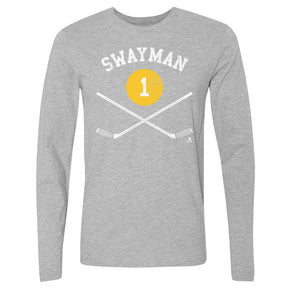 Jeremy Swayman Men's Long Sleeve T-Shirt | 500 LEVEL