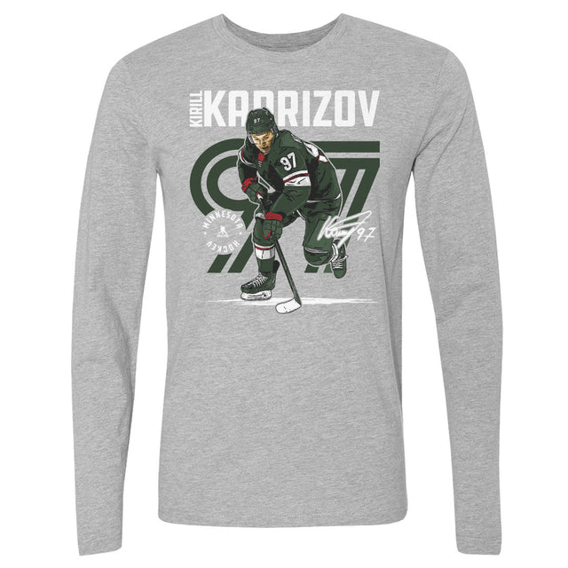 Kirill Kaprizov Men's Long Sleeve T-Shirt | 500 LEVEL