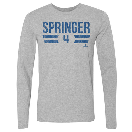 George Springer Men's Long Sleeve T-Shirt | 500 LEVEL