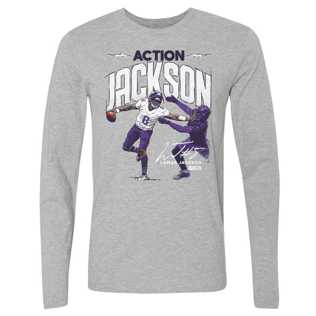 Lamar Jackson Men's Long Sleeve T-Shirt | 500 LEVEL