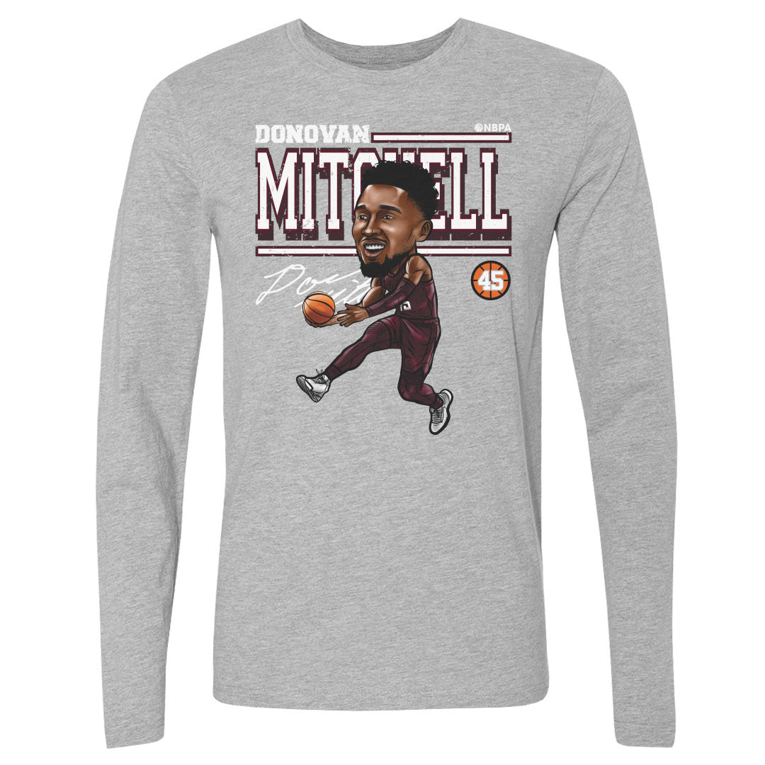 Donovan Mitchell Men's Long Sleeve T-Shirt | 500 LEVEL