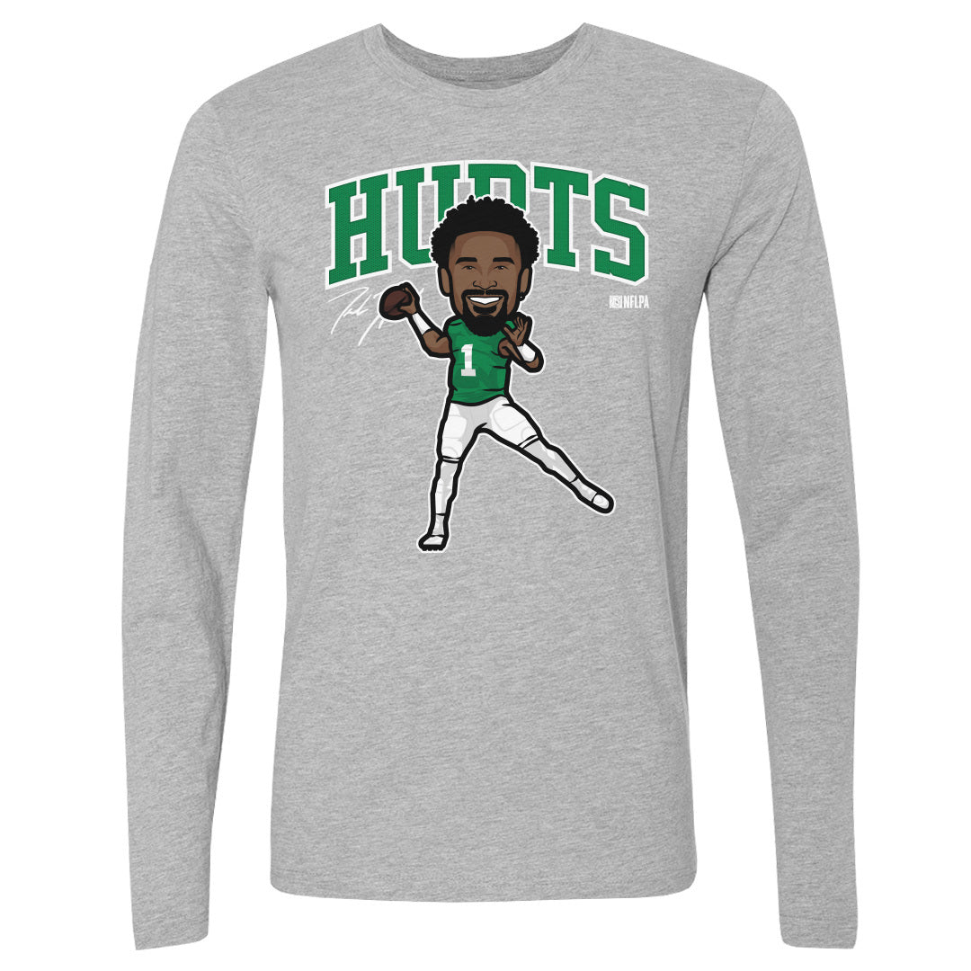 Jalen Hurts Men's Long Sleeve T-Shirt | 500 LEVEL