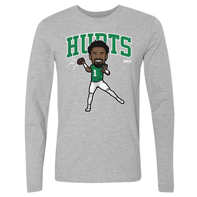 Jalen Hurts Men's Long Sleeve T-Shirt | 500 LEVEL