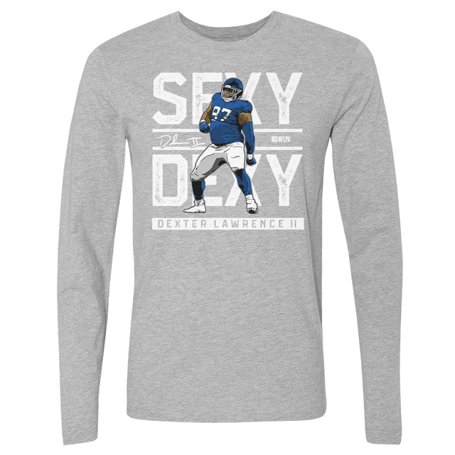 Dexter Lawrence Men's Long Sleeve T-Shirt | 500 LEVEL