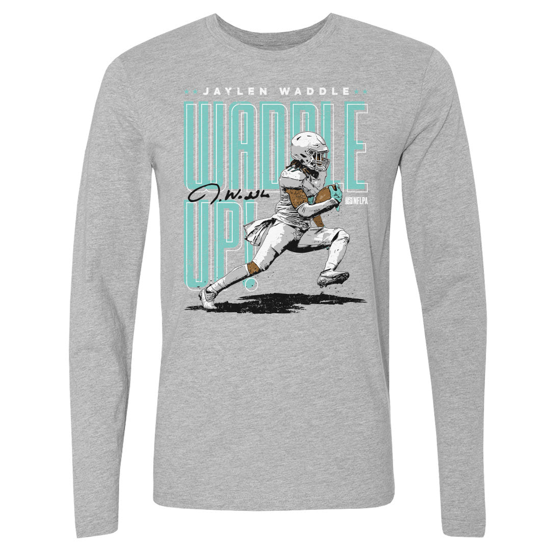 Jaylen Waddle Men's Long Sleeve T-Shirt | 500 LEVEL