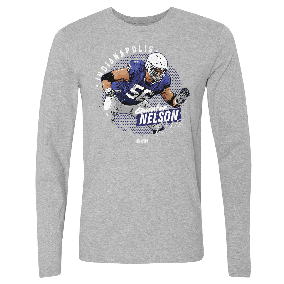 Quenton Nelson Men's Long Sleeve T-Shirt | 500 LEVEL