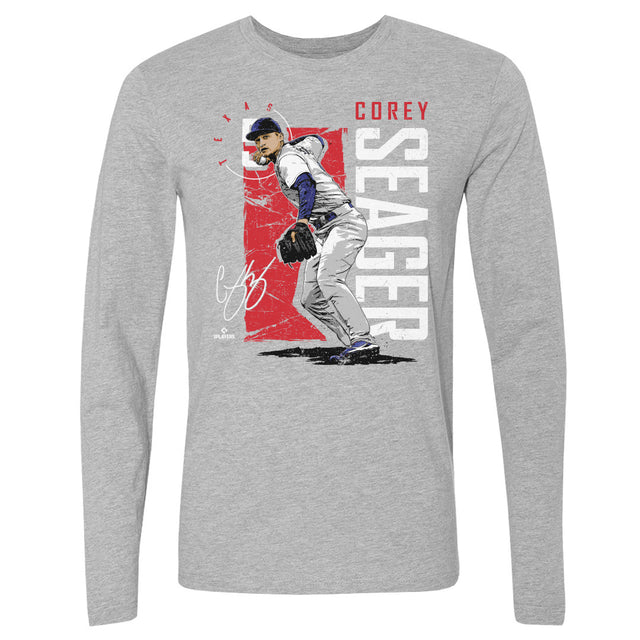 Corey Seager Men's Long Sleeve T-Shirt | 500 LEVEL