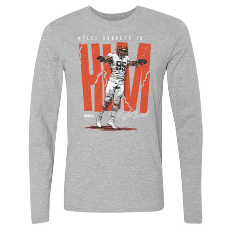 Myles Garrett Men's Long Sleeve T-Shirt | 500 LEVEL