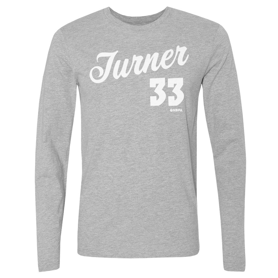Myles Turner Men&#39;s Long Sleeve T-Shirt | 500 LEVEL