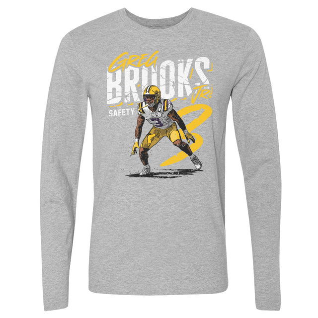 Greg Brooks Jr. Men's Long Sleeve T-Shirt | 500 LEVEL