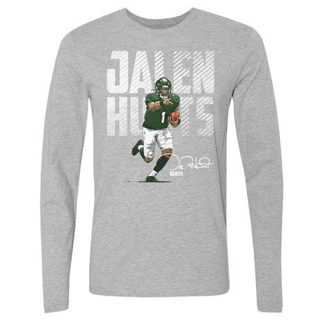 Jalen Hurts Men's Long Sleeve T-Shirt | 500 LEVEL