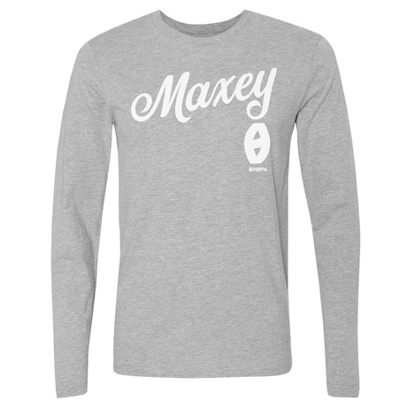 Tyrese Maxey Men's Long Sleeve T-Shirt | 500 LEVEL
