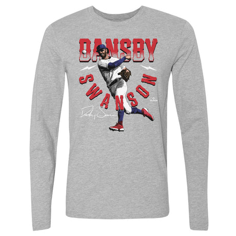 Dansby Swanson Men's Long Sleeve T-Shirt | 500 LEVEL