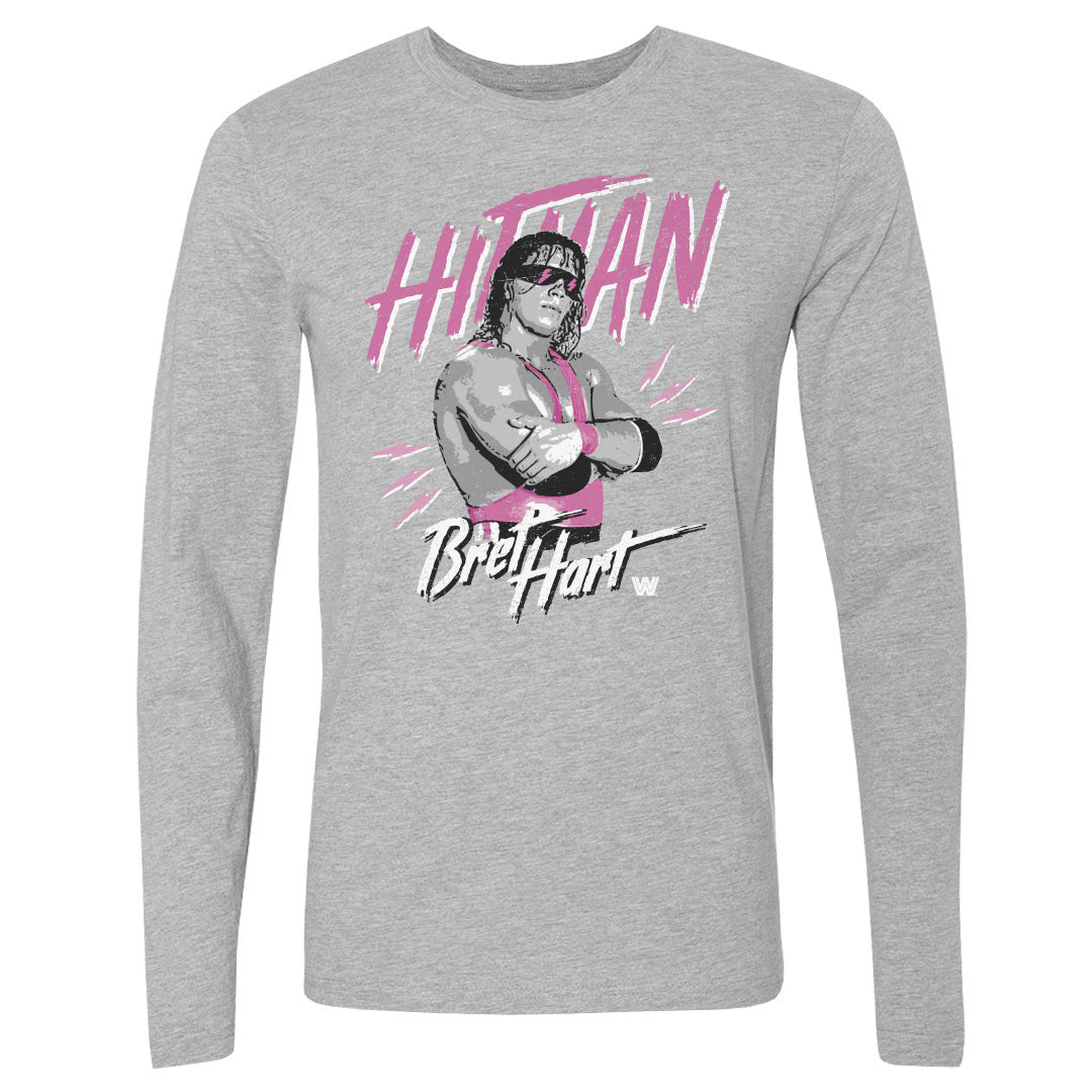 Bret Hart Men's Long Sleeve T-Shirt | 500 LEVEL