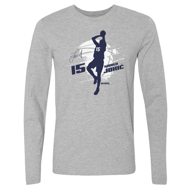 Nikola Jokic Men's Long Sleeve T-Shirt | 500 LEVEL