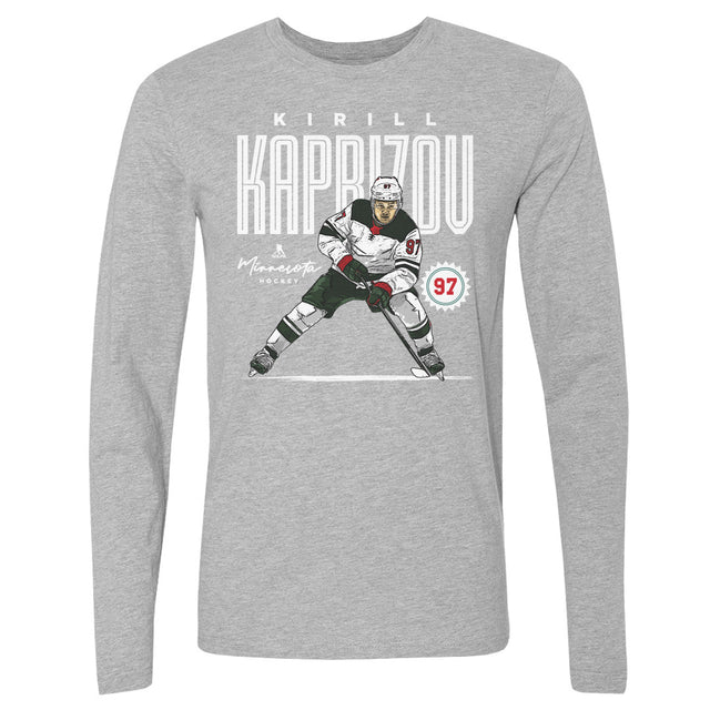 Kirill Kaprizov Men's Long Sleeve T-Shirt | 500 LEVEL