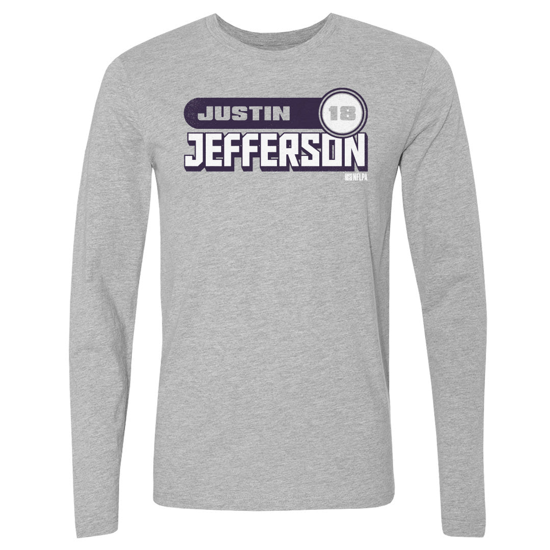 Justin Jefferson Men's Long Sleeve T-Shirt | 500 LEVEL