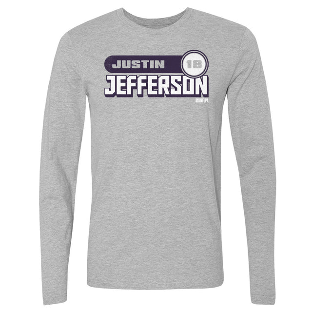 Justin Jefferson Men's Long Sleeve T-Shirt | 500 LEVEL