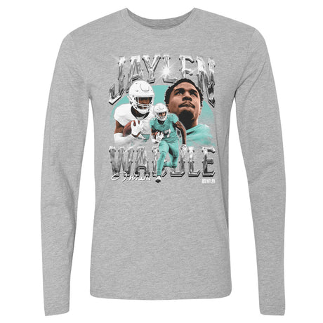 Jaylen Waddle Men's Long Sleeve T-Shirt | 500 LEVEL